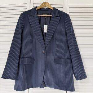 Banana Republic Navy Pinstripe Blazer NWT Size 18